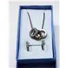 #6 - SILVER & GOLD TONE CRYSTAL SET