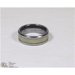 MENS TUNGSTEN CARBIDE WEDDING BAND SIZE 10 STAMPED