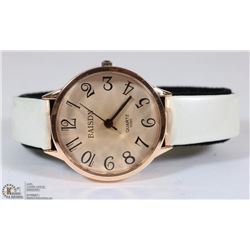 BAISON WOMEN'S WATCH QUARTZ WHITE STRAP