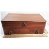 Image 2 : #4 - WOODEN JEWELRY BOX AND CONTENTS