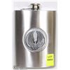 Image 1 : 8 OZ STAINLESS STEEL FLASK WITH EAGLE WING DESIGN