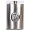 Image 1 : 8 OZ STAINLESS STEEL FLASK WITH EAGLE HEAD DESIGN