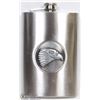 Image 1 : 8 OZ STAINLESS STEEL FLASK WITH EAGLE HEAD DESIGN