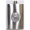Image 1 : 8 OZ STAINLESS STEEL FLASK WITH WOLF DESIGN