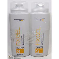 LOT OF 2 BOTTLES (500ML) QUANTUM FIXGEL