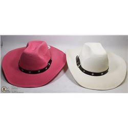 LOT OF 2 COWBOY HATS