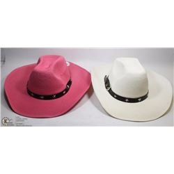 LOT OF 2 COWBOY HATS