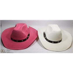 LOT OF 2 COWBOY HATS