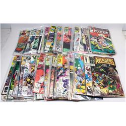 LOT OF 66 VARIOUS 1980-1989 MARVEL COMIC BOOKS