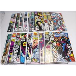 LOT OF 29 VARIOUS 1990-1993 MARVEL COMIC BOOKS