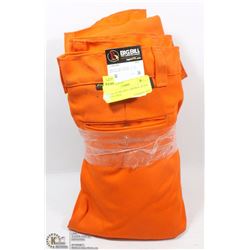 2 PAIRS OF BIG BILL ORANGE HI VIS PANTS 50X36