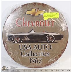 NEW CHEVROLET USA 1962 COLLECTION TIN SIGN