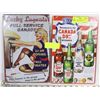 Image 1 : LOT OF 2 NEW 12"X8" TIN SIGNS - LUCKY LUGNUTS FULL