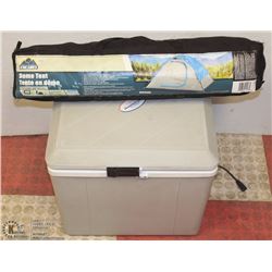 3 PERSON DOME TENT AND KOOLTRON COOLER