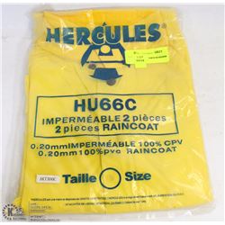 HERCULES 2 PIECE RAINCOAT SIZE XXL
