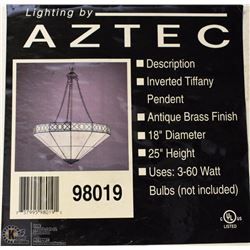 INVERTED TIFFANY PENDENT BY AZTEC LIGHTING
