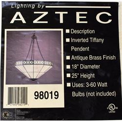 INVERTED TIFFANY PENDENT BY AZTEC LIGHTING