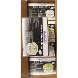 5 SAN MARTINO 9.75 OCTAGONAL BRASS FINISH