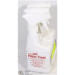 LOT OF 3 BOTTLES OF FILTER COAT, AIR FILTER