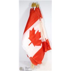 LOT OF 12 CANADIAN FLAGS ON STICKS