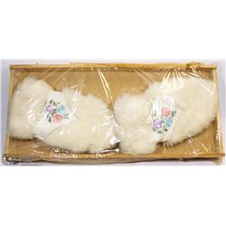 NATIVE MITTENS LADIES FUR LEATHER