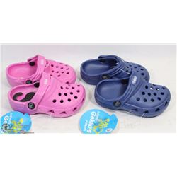 LOT OF 2 PAIRS CHILDRENS GEKKO SLIP ON SHOES SIZE 5