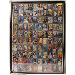 UNCUT MARILYN MONROE CARDS FRAMED