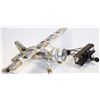 Image 1 : HOMEMADE BEER CAN AIRPLANE W/SMALL METAL AIRPLANE