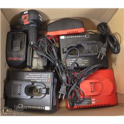 SNAP-ON CHARGERS AND BATTERIES