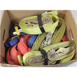 TOW STRAPS AND TIE DOWN STRAPS