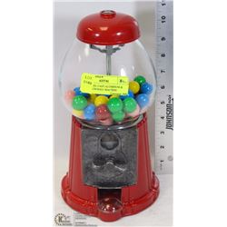 CAROUSEL CAST ALUMINUM & GLASS GUM BALL MACHINE