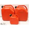 Image 1 : TWO 25L AND ONE 5L JERRY CANS