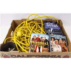 19 DISC MOVIES AND EXT CORD