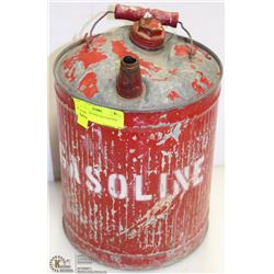 MEDIUM VINTAGE GAS CAN RED