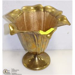 HEAVY BRASS VASE