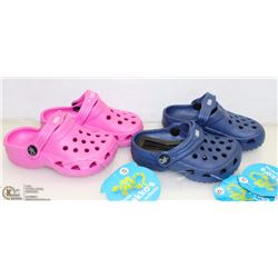 LOT OF 2 GEKKO KIDS SLIP ON SANDALS SIZE 5