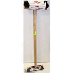 LOT OF 3 RUBBERMAID OUTDOOR PUSH BROOMS 14"