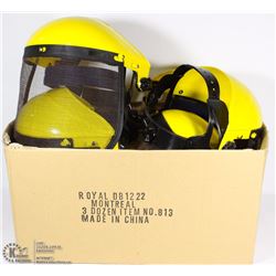 LOT OF 5 FULL FACE SCREEN SHIELDS