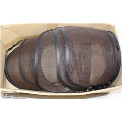 LOT OF 6 OVER HARD HAT SCREEN FACE SHIELDS