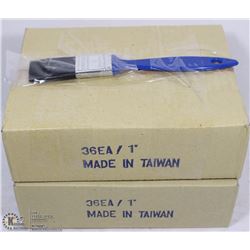 2 CASES OF 36 EACH 1" PAINT BRUSHES (72QTY)