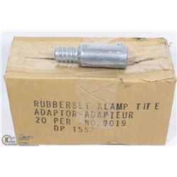 CASE OF 20 ADAPTER RUBBERSET CLAMPS FOR BROOMS