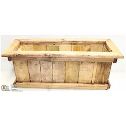CEDAR/PINE WOOD FLOWER BOXES 10"X26"X11"H