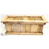 Image 1 : CEDAR/PINE WOOD FLOWER BOXES 10"X26"X11"H