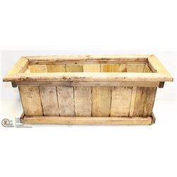 CEDAR/PINE WOOD FLOWER BOXES 10"X26"X11"H