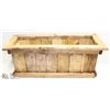 Image 1 : CEDAR/PINE WOOD FLOWER BOXES 10"X26"X11"H