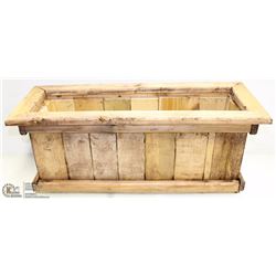 CEDAR/PINE WOOD FLOWER BOXES 10"X26"X11"H