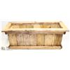 Image 1 : CEDAR/PINE WOOD FLOWER BOXES 10"X26"X11"H