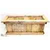 Image 1 : CEDAR/PINE WOOD FLOWER BOXES 10"X26"X11"H