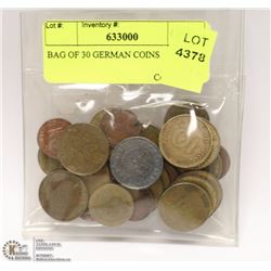 BAG OF 30 GERMAN COINS