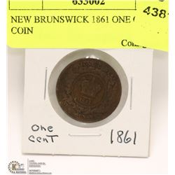 NEW BRUNSWICK 1861 ONE CENT COIN